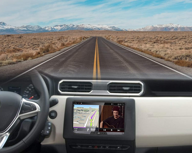 YUNTX Android 10 Autoradio Kompatibel mit Dacia Sandero/Renault Duster/Logan - 8 Zoll GPS mit navi B