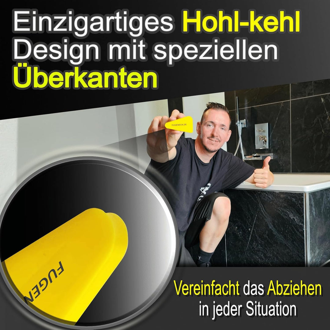 Profi Fugenabzieher - einzigartiges Design mit speziellen Überkanten - 3 verschiedene Fugengrössen -