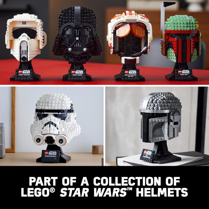 LEGO Star Wars 75328 The Mandalorian Helm, kreatives Bauset für Erwachsene, Sammlerstück, Bau- und A