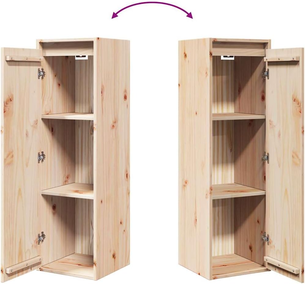 vidaXL Massivholz Kiefer Wandschrank Hängeschrank TV Schrank Fernsehschrank Lowboard Fernsehtisch Re