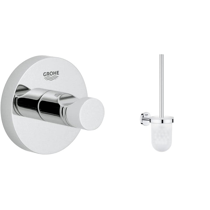 GROHE Bau Cosmopolitan| Badaccessoires - Toilettenbürstengarnitur | 40463001 &amp; Essentials Badaccesso