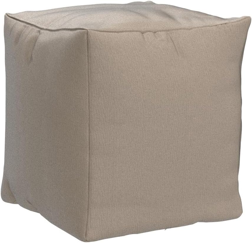 Green Bean© Sitzsack-Hocker 40x40x40cm mit EPS-Perlen Füllung - Fusshocker Fusskissen Sitz-Pouf für
