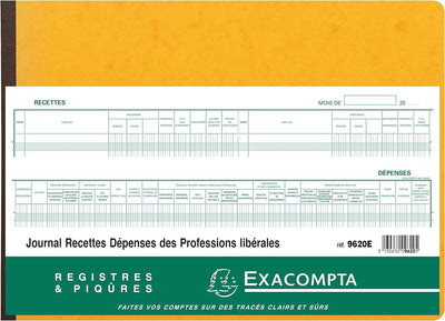 EXACOMPTA Geschäftsbuch "Recettes/Dépenses professions libé-