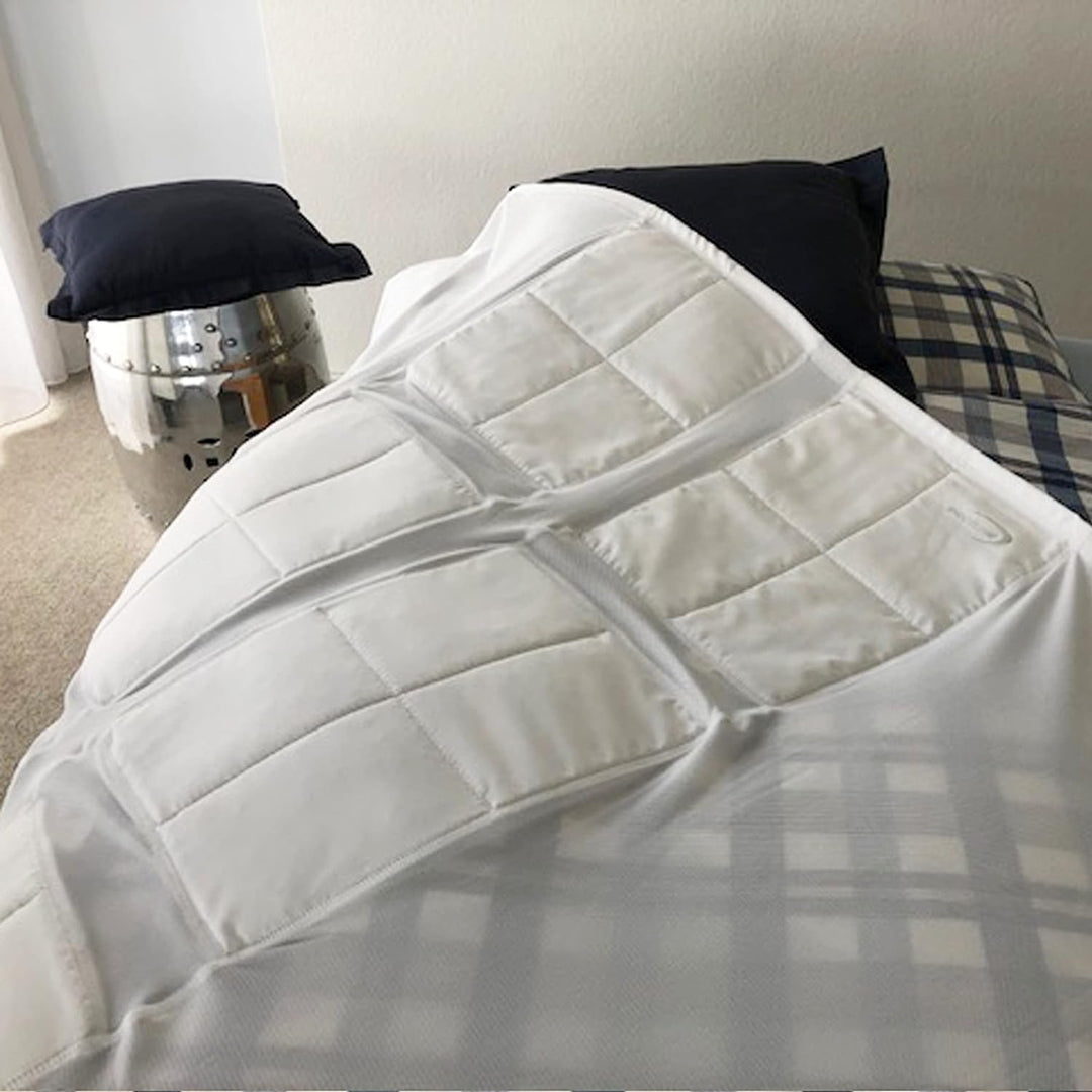 E.COOLINE Kühlende Bettdecke -135x295cm | selbstkühlende Decke für erholsamen Schlaf | kühler Schlaf