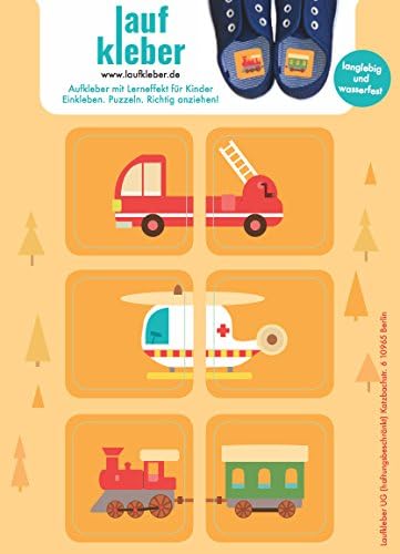 Schuhe anziehen spielerisch lernen, für Kinder zur Vermeidung von Entenfüssen, Aufkleber im 8er Set,