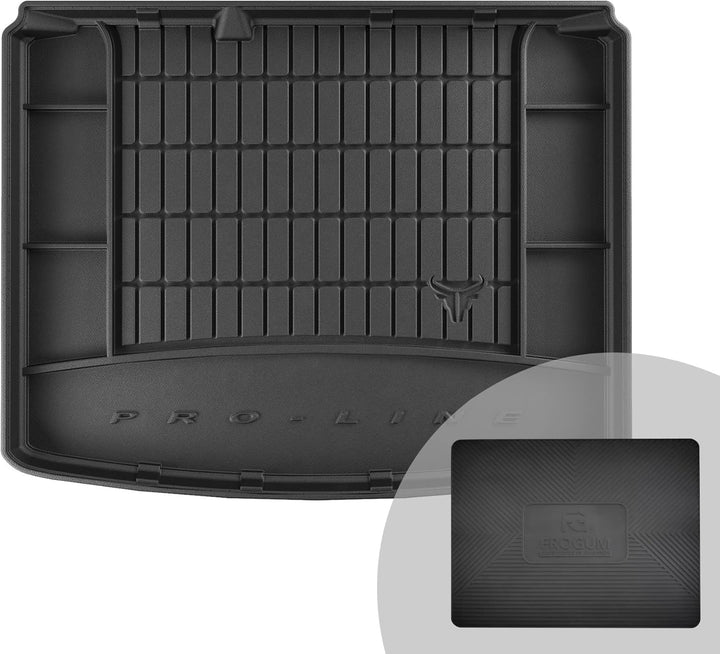 FROGUM ProLine 3D Gummimatte Exklusive Auto Kofferraummatte Kofferraumwanne für SEAT Leon II 2005-20