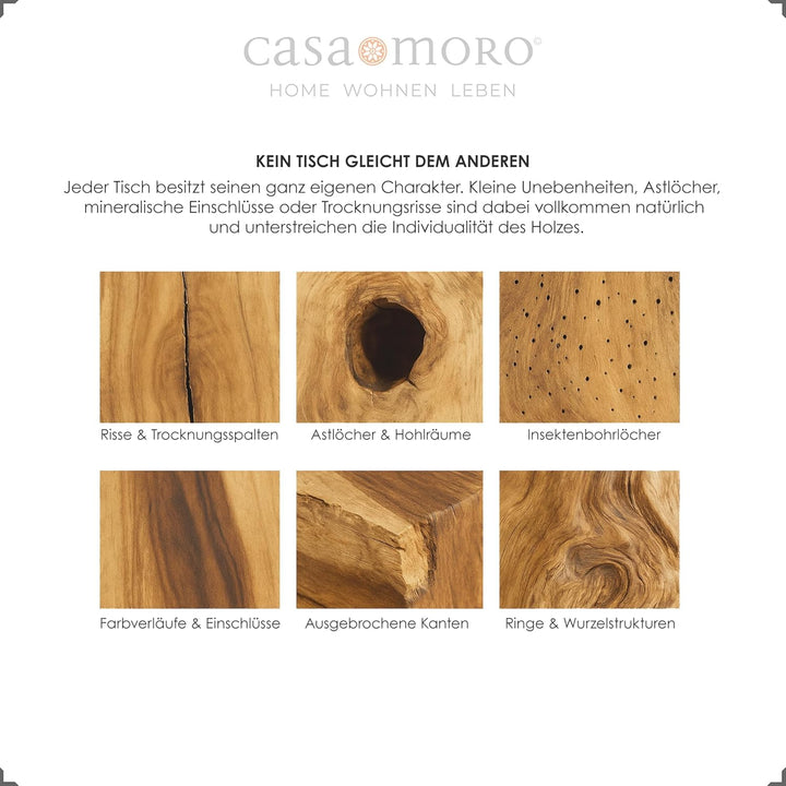 Casa Moro Beistelltisch Pflanzenständer - Couchtisch Wohnzimmertisch Ablagetisch | Wurzelholz Tisch