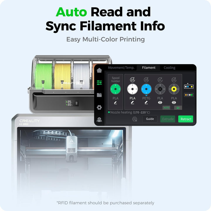 Creality CFS - Creality Filament System, Multicolor 3D Drucker Filamentsystem, unterstützt 4 paralle
