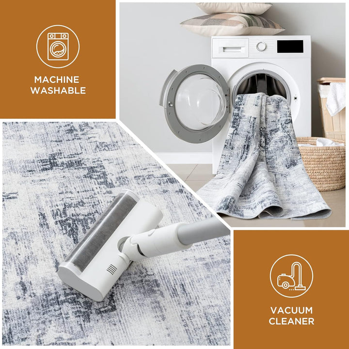 Vamcheer Teppich Wohnzimmer Kurzflor Moderner - Schlafzimmer Teppich Flauschiger,Waschbar Teppich de