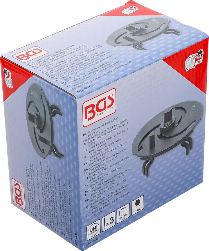 BGS 9063 | Universal-3-Arm-Tankgeber-Schlüssel | 89 - 170 mm, 89 - 170 mm