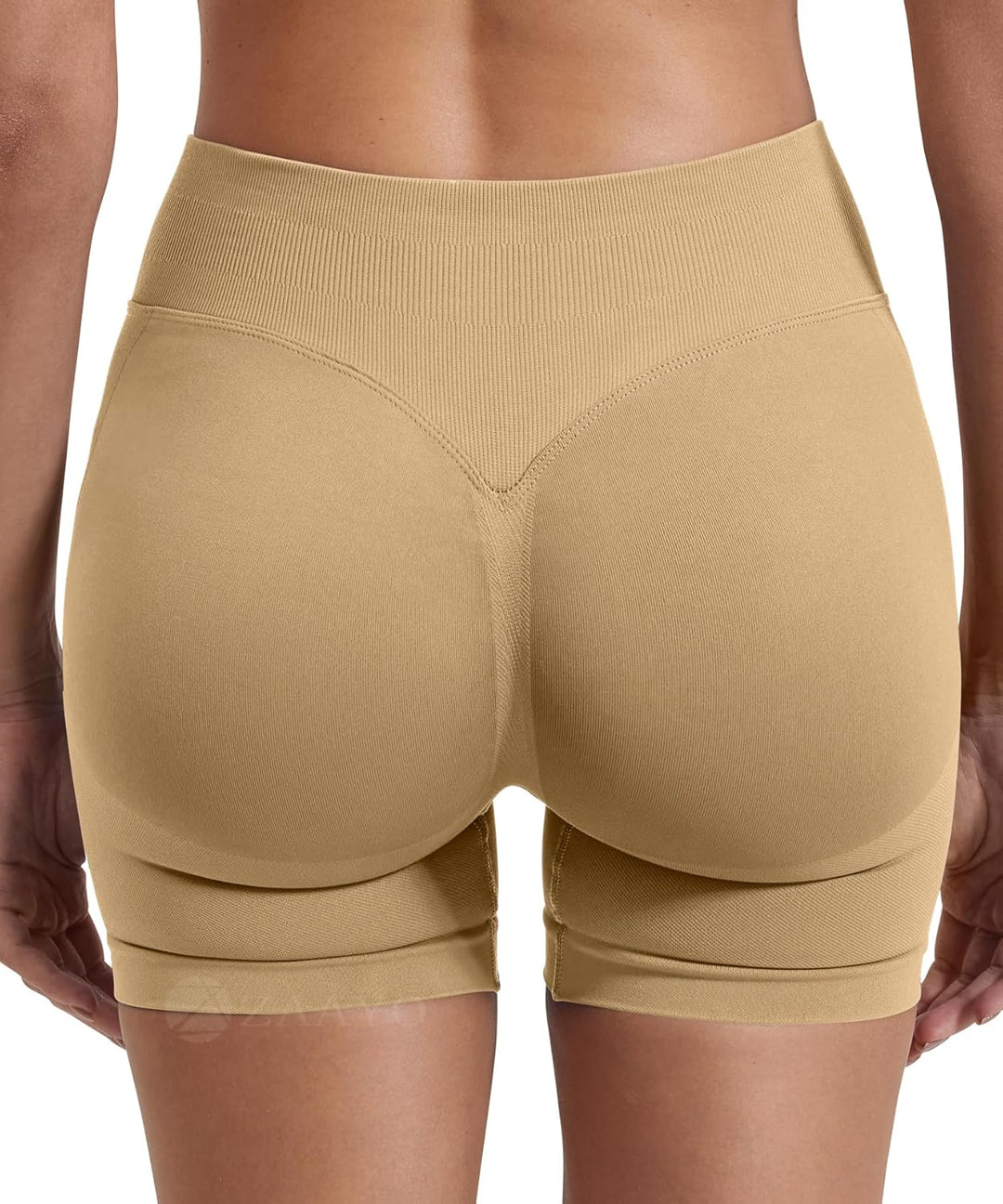 ZAAYO Damen Sport Shorts Hidden Scrunch Workout Auswirkungen Short 4.5 "Scrunch Butt Lifting Gym Sho