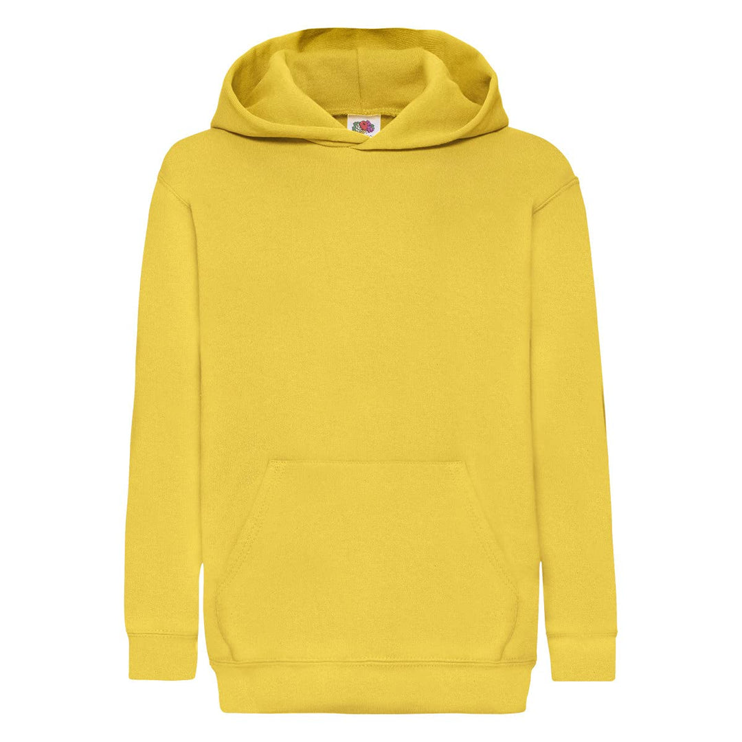 Fruit of The Loom Jungen Kapuzenpullover Classic Hoodie 128 Dunkelgelb, 128 Dunkelgelb