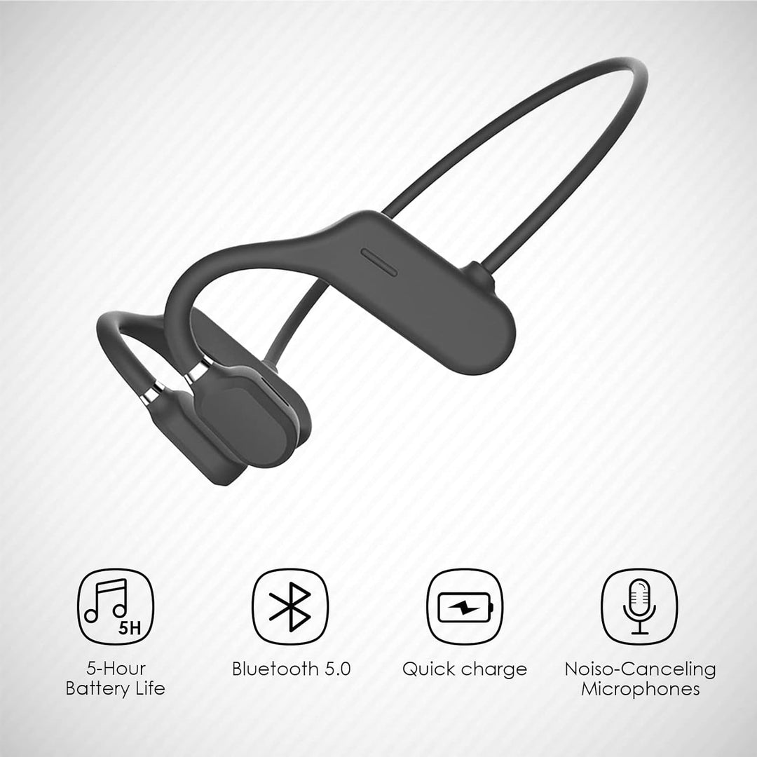 Queen.Y Knochenleitung Kopfhörer Bluetooth Offenes Ohr Drahtlose HiFi Stereo Kopfhörer mit Mikrofon