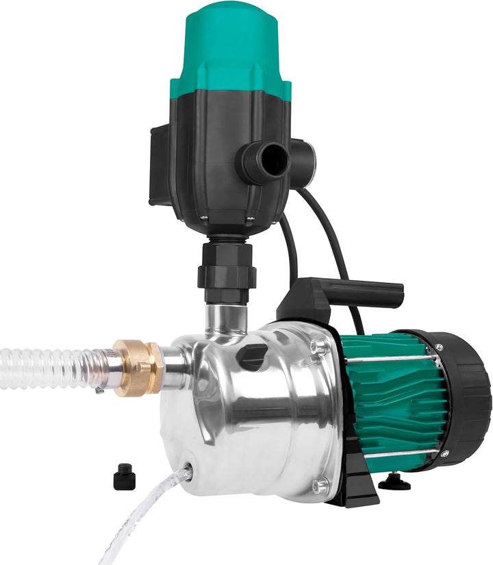 Hydrophorpumpe/Automatikpumpe – 1000 W – 3500 l/h | Mit Druckschalter – Trockenlaufschutz