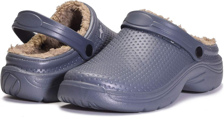 Eagsouni Clogs Hausschuhe Gefüttert Herren Damen Winter Gartenschuhe Wasserdicht Gartenclogs Warme P