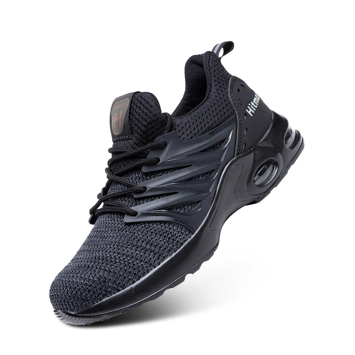 Hitmars Arbeitsschuhe Unisex Gr.36-47 36 EU Sneaker B Alles Schwarz, 36 EU Sneaker B Alles Schwarz