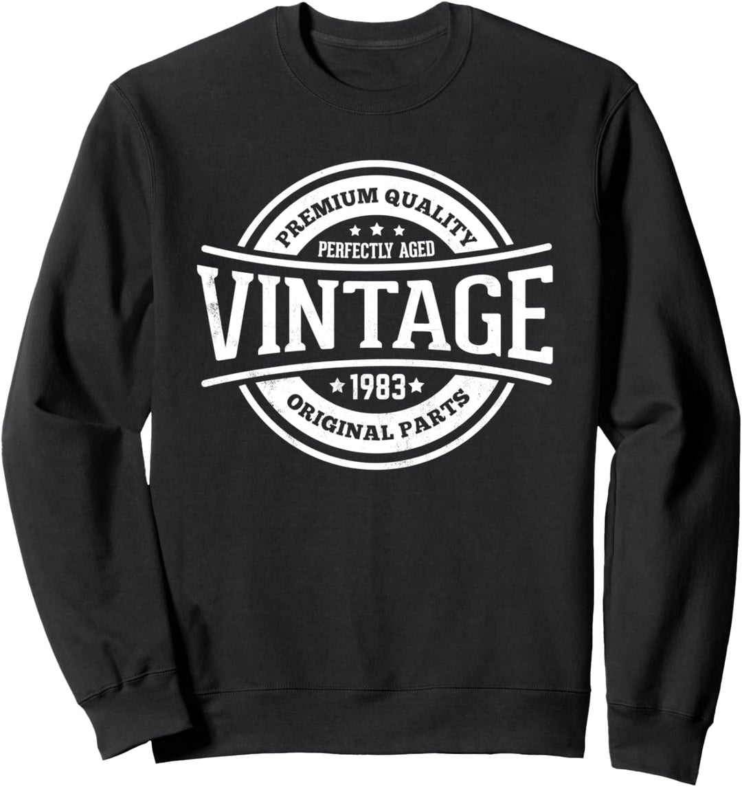37 Jahre Geburtstagsgeschenk Vintage 1983 perfekt gealtert Sweatshirt