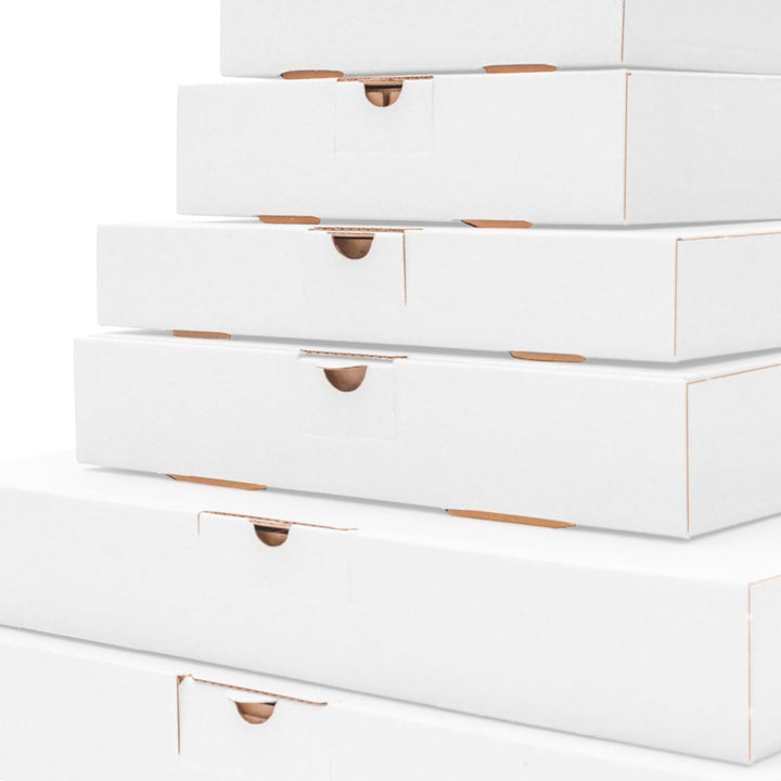 500 x Maxibriefkartons 240 x 160 x 45 mm Weiss - Marken-Qualität von OfficeKing®