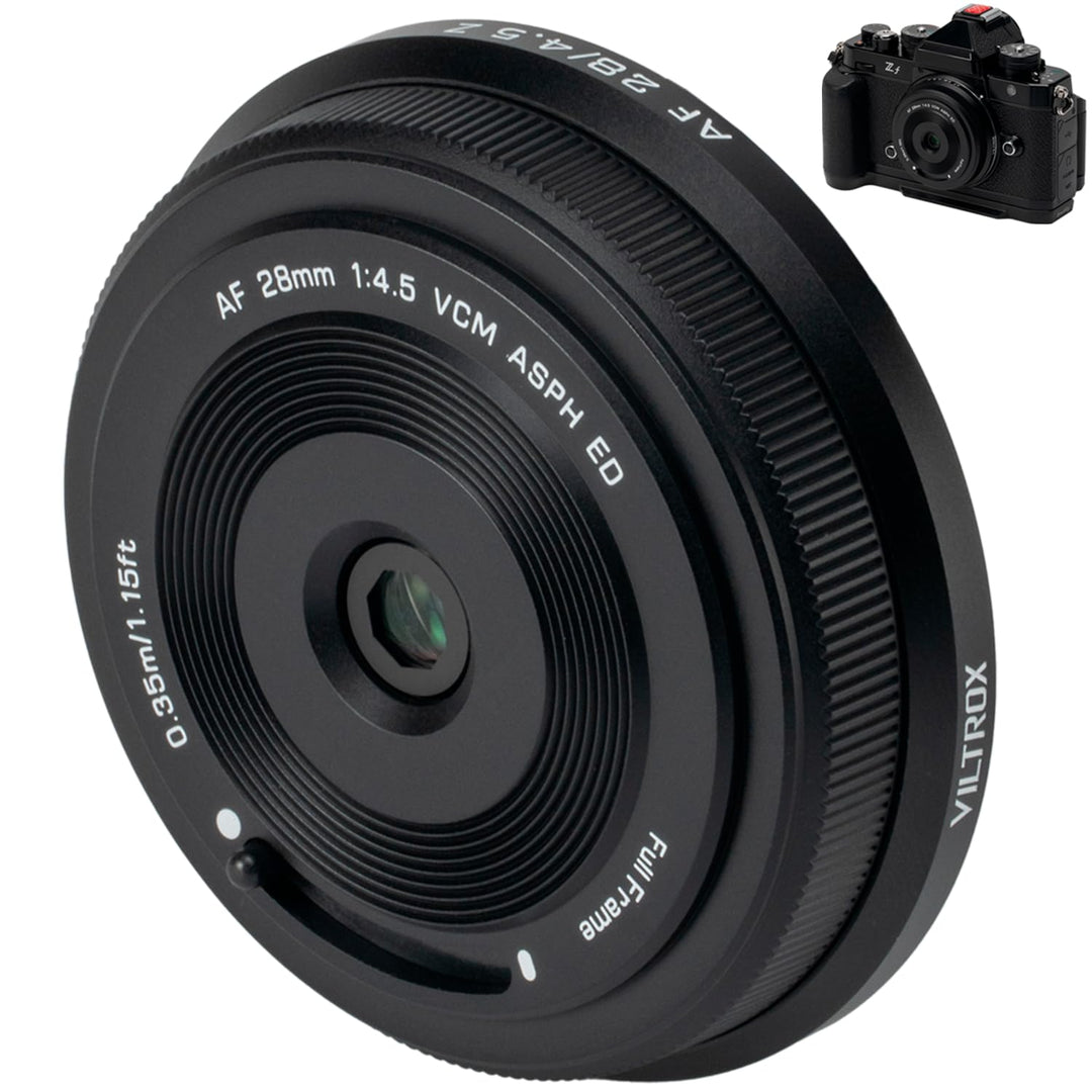 VILTROX 28mm F4.5 Z Mount Objektiv,AF 28mm f/4.5 Z Mount Pancake Objektiv Festbrennweite,Full Frame