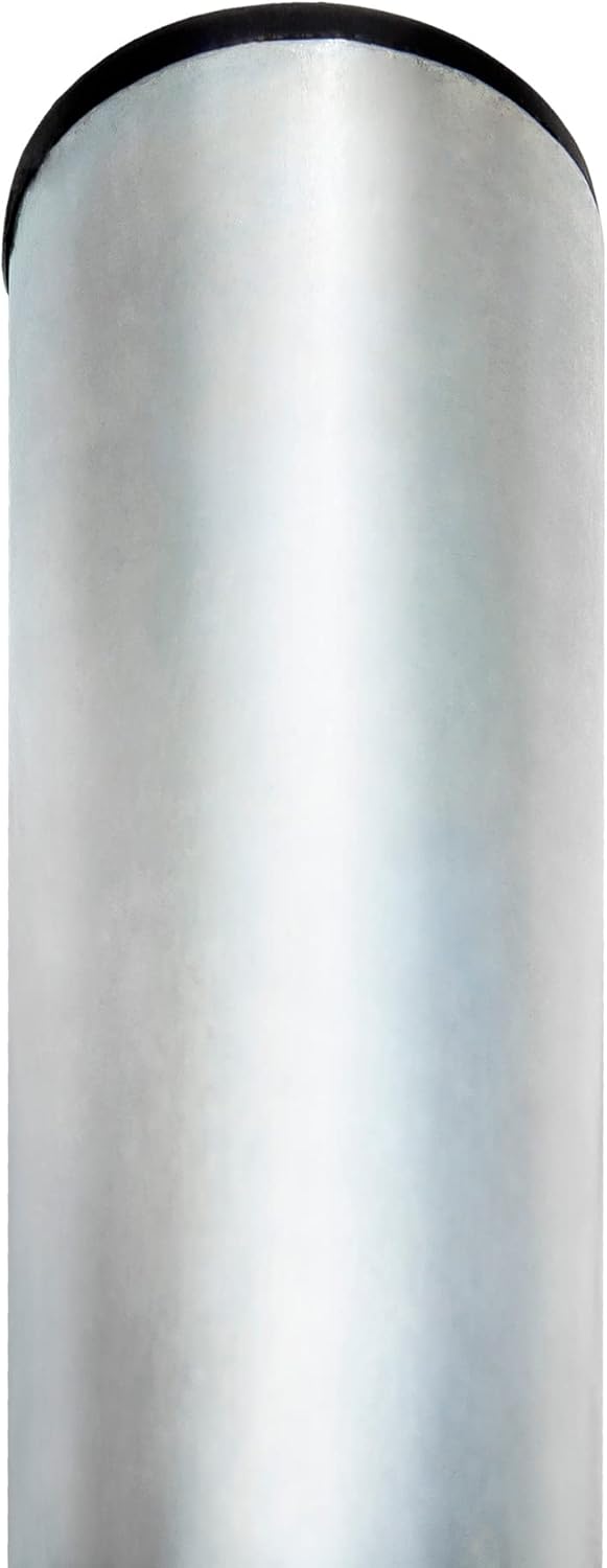 SkyRevolt 2m Antennenmast SR-48 Stahl Ø 48 mm Satmast verzinkt + Mastfuss + Mastschelle Stahl