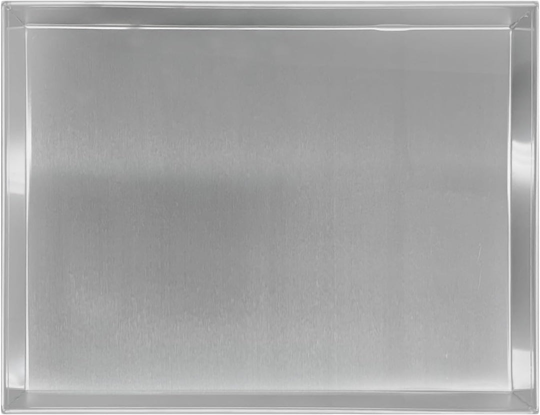 Pentole Agnelli COAL49 / 335 Niedriges rechteckiges Backblech, Aluminium, Grau, 35 x 28 cm, 35 x 28