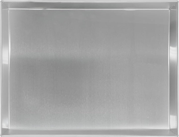 Pentole Agnelli COAL49 / 335 Niedriges rechteckiges Backblech, Aluminium, Grau, 35 x 28 cm, 35 x 28