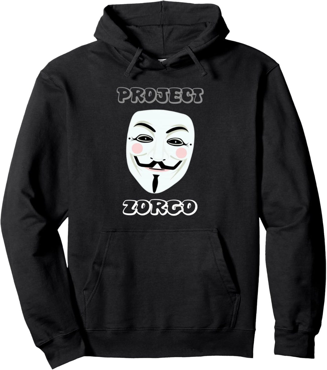 Projekt Zorgo Anonymous Mask Hacker Pullover Hoodie