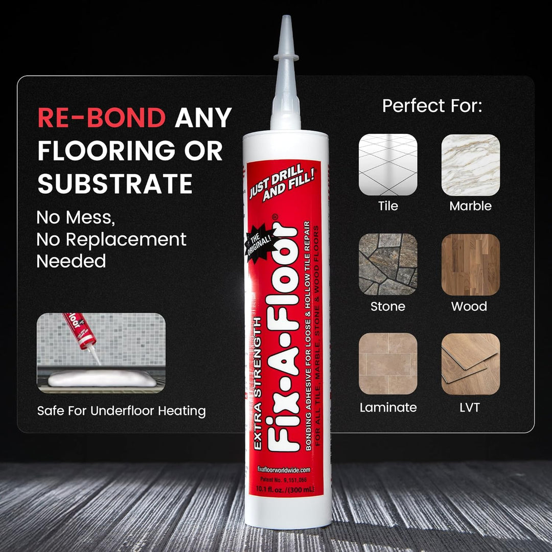 Fix-A-Floor Reparaturkleber für lose und hohle Fliesen, extra stark, 300 ml-Tube