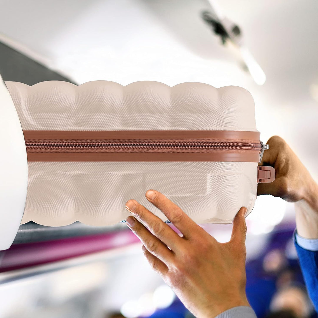 Flight Knight Bubble Suitcase Ryanair easyJet Jet2 Approved 8 Wheel Hardcase Suitcases Cabin or Medi