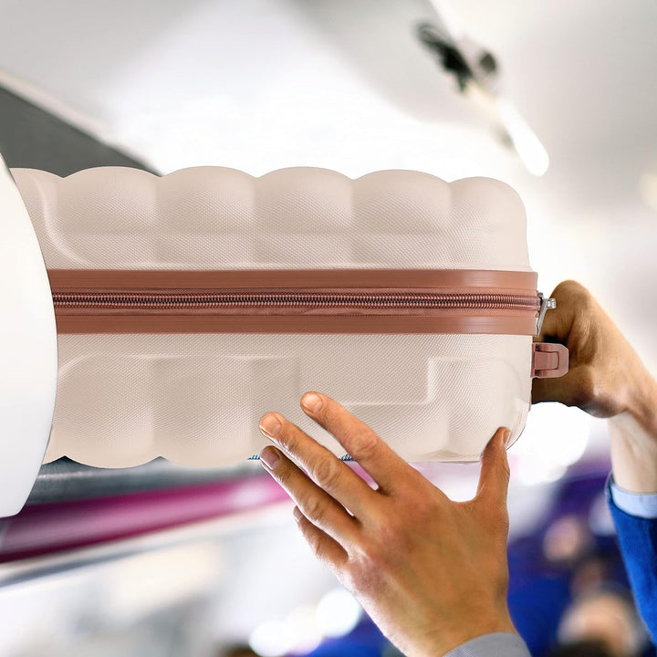 Flight Knight Bubble Suitcase Ryanair easyJet Jet2 Approved 8 Wheel Hardcase Suitcases Cabin or Medi