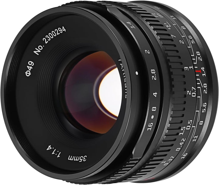 7artisans 35mm F1.4 Mark II APS-C Manueller Fokus Festbrennweite Grosse Blende für Sony E-Mount spie