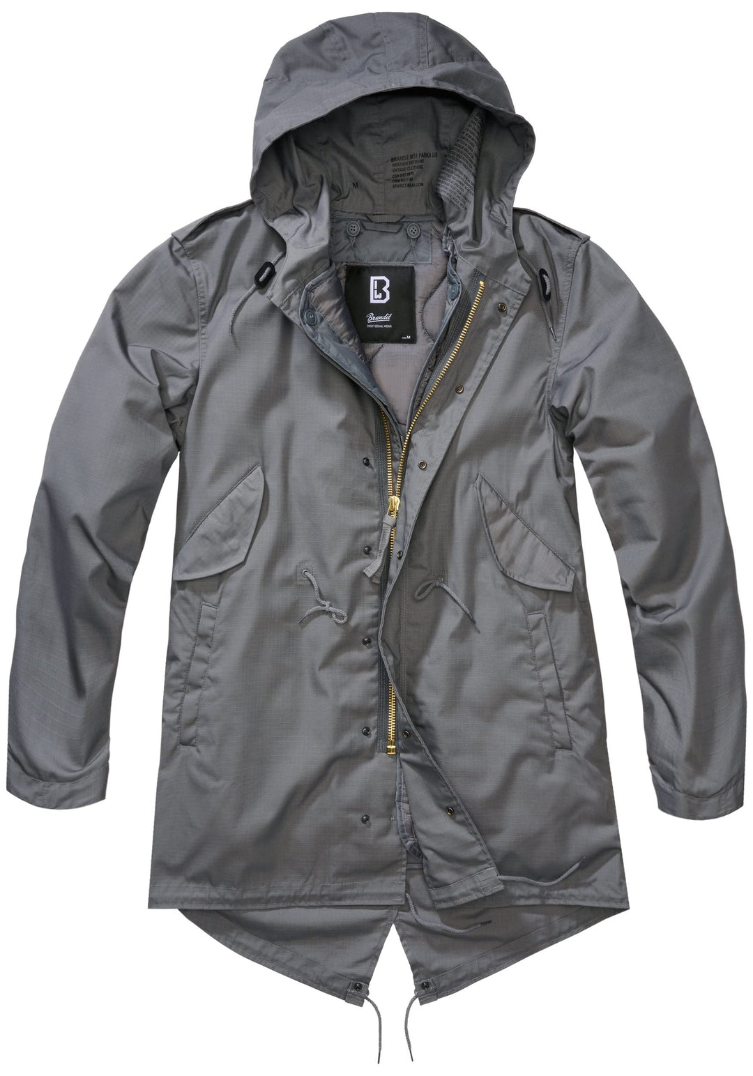 Brandit M51 US Parka M Deluxe Ripstop Charcoal, M Deluxe Ripstop Charcoal