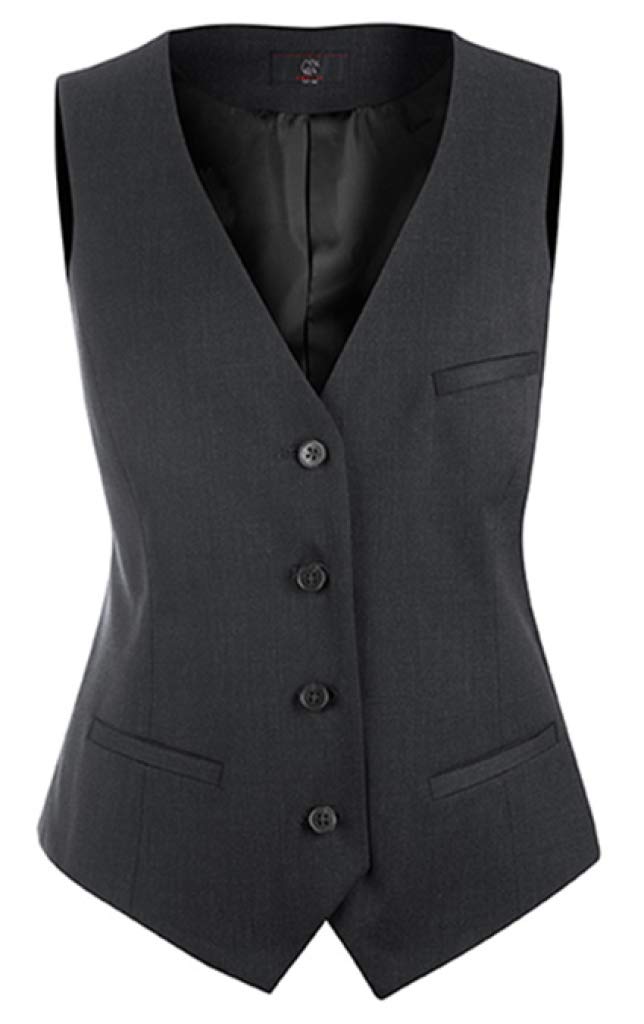 GREIFF Damen-Weste Anzug-Weste MODERN Slim fit - Style 1246 - anthrazit - Grösse: 72