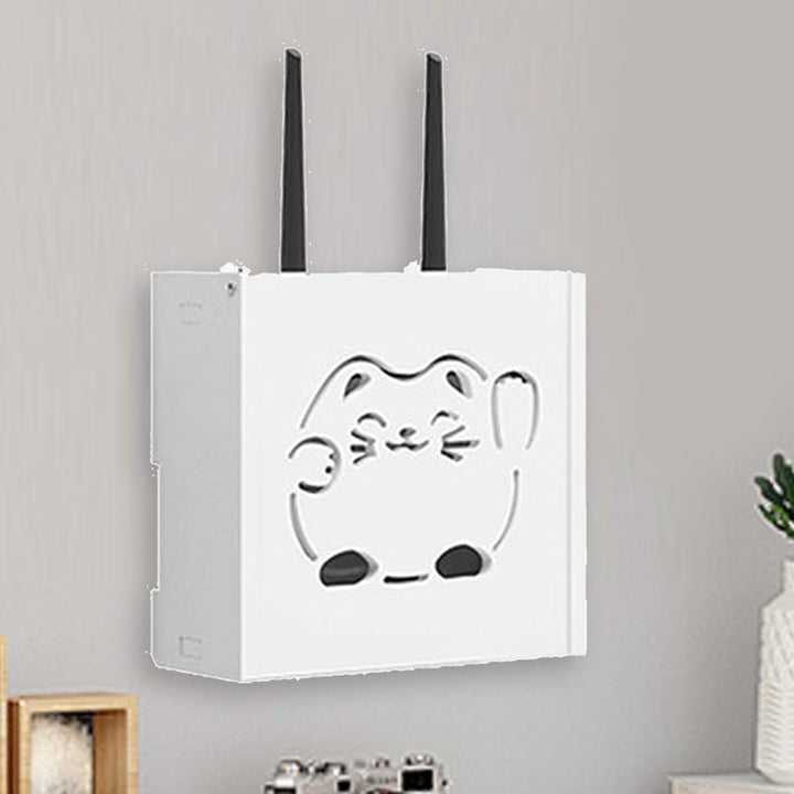 WiFi Router Aufbewahrung, Wandmontage Router Hider Box Aufbewahrung Ohne Bohren Router Aufbewahrung,