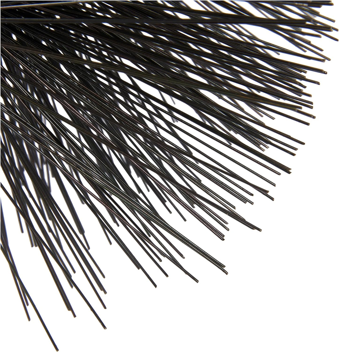 FIREFIX 2036/5 Ofenrohrbürste aus Stahldraht mit M12 Aussengewinde, 150 mm Durchmesser, Schwarz