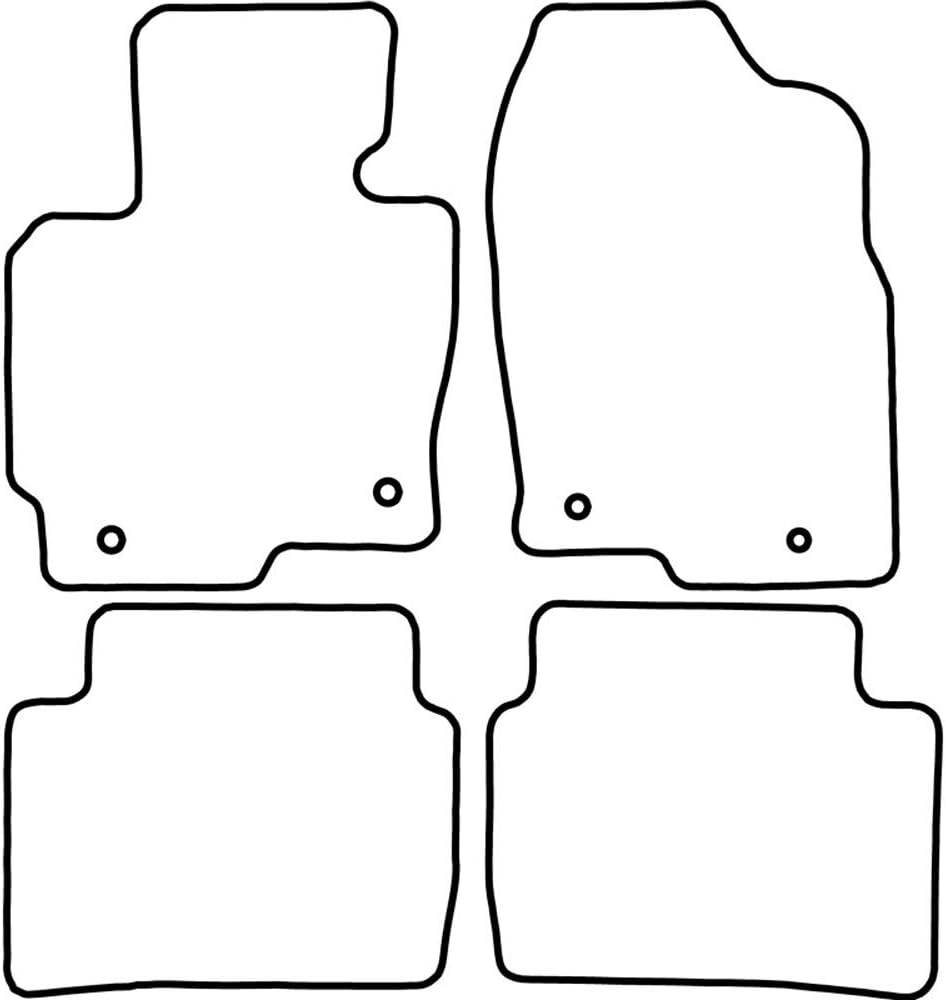 AUTO-STYLE Autoteppiche Velours kompatibel mit Mazda CX-5 2012-2017