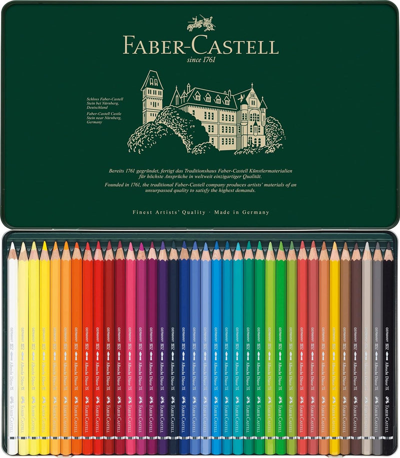 Faber-Castell 117536 - Aquarellstifte Albrecht Dürer, 36er Metalletui 36 Stück (1er Pack) Metalletui