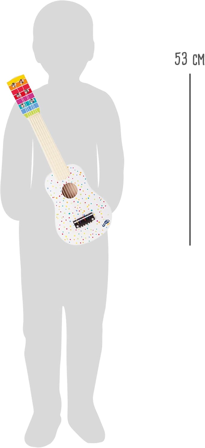 small foot Kinder-Gitarre "Sound" aus Holz, Musikinstrument schult Rhythmus- und Taktgefühl, ab 3 Ja