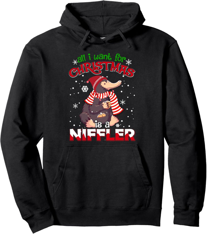 All I Want for Christmas is a Niffler Damen Herren Kinder Pullover Hoodie