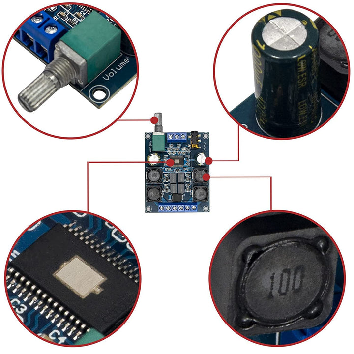 AZDelivery 3 x Digital Verstärker Platine Kompatibel mit TPA3116D2 mit zwei Kanal Stereo Verstärker,
