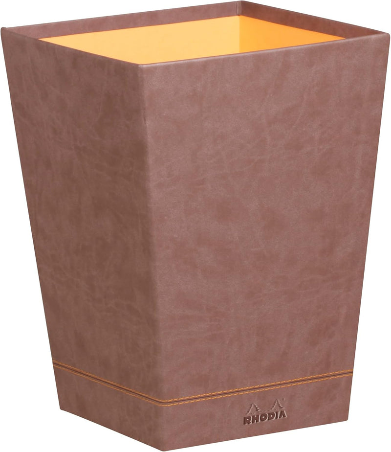 Rhodia 318823C Papierkorb (24 x 24 x 32 cm, Kunstleder, elegant und praktisch, ideal für Ihr Büro) 1