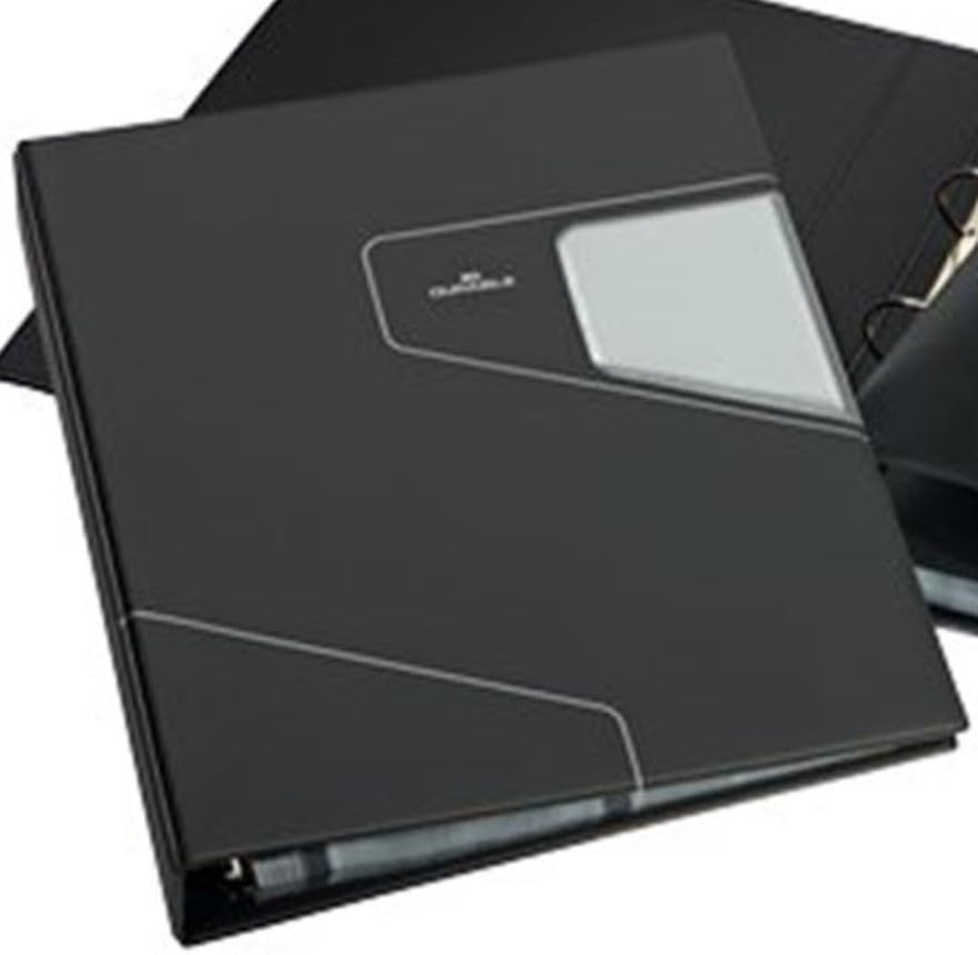 Durable Visitenkartenringbuch Visifix Pro, mit 25 Hüllen für 200 Visitenkarten, anthrazit, 246158 40