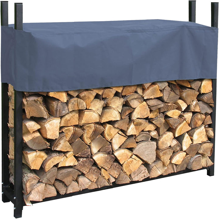 QUICK STAR Metall Kaminholzregal Anthrazit 113 x 25 x 115 cm Garten Kaminholzunterstand 0,5 m³ Stape