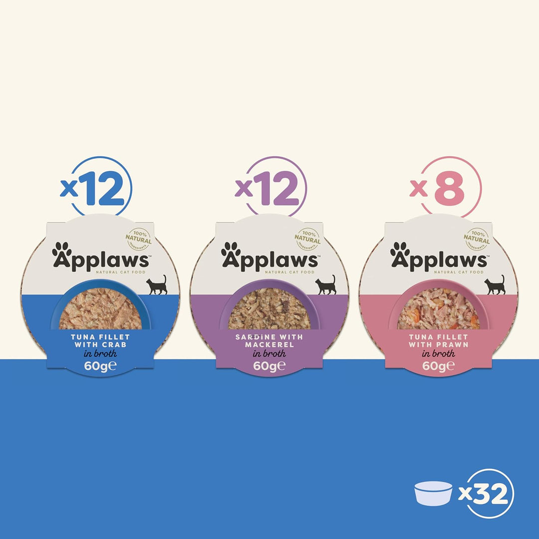 Applaws Cat Multi Pack Pot Fish Selection 60 g (Pack of 2)
