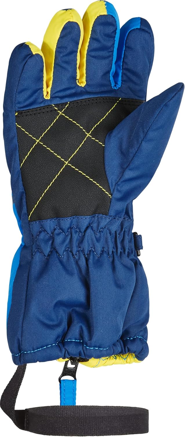 Ziener Unisex – Babys Leo Ski-Handschuhe/Wintersport | Langer Reissverschluss, Leash 2 persian blue,