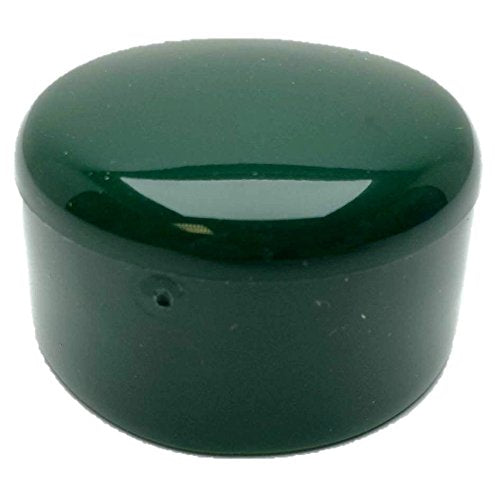Zaunbau Pfostenkappen Rundrohr Ø 34-35mm grün 10 Stück PVC