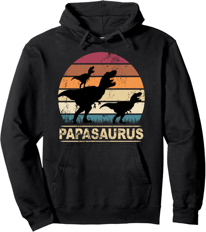 Papasaurus Dinosaurier Papa Tyrannosaurus Dino Doppelpack Pullover Hoodie