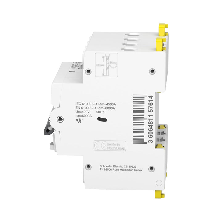 Schneider Electric A9D67416 FI/LS-Schalter iC60N, 4P, 16A, C-Char., 30mA, Typ A, 6kA 4-Polig 16 Ampe