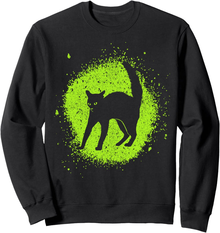 Halloween Black Cat Aberglaube Scaredy Cats Scary Sweatshirt