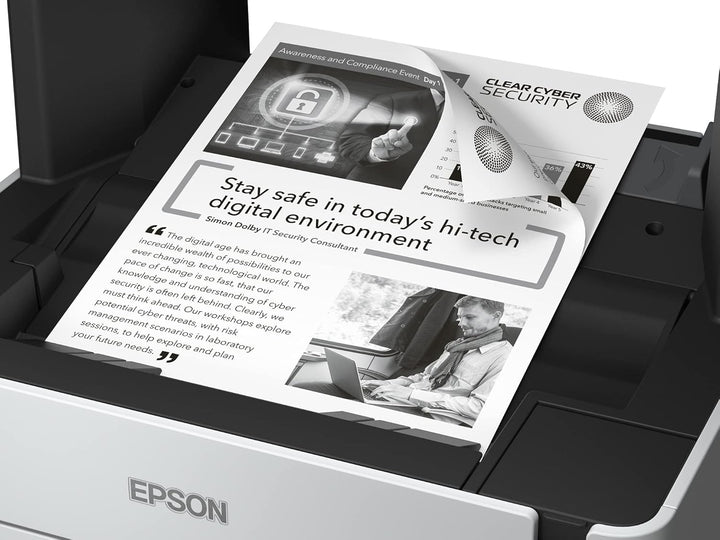 Epson EcoTank ET-M2170 nachfüllbarer 3-in-1-Schwarzweissdrucker (Scanner, Kopierer, DIN A4, Duplex,